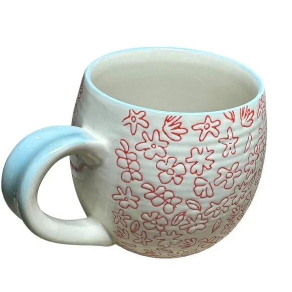 World Market Hand Painted Ceramic Mug - Picture 3 of 6